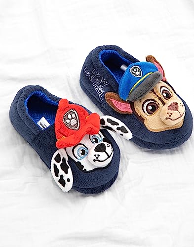 Paw Patrol Slippers Kids Toddlers 3D Ears Chase Marshall House Shoes 9.5 US Child