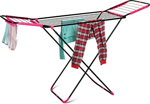 UW UNIWARE THE NAME YOU TRUST Foldable Clothes Drying Laundry Rack Stand Durable (71" x 44", Grey)