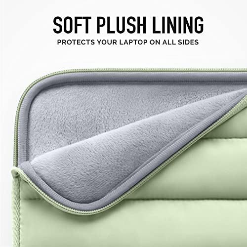 Vandel Puffy 15-16 Inch Green Laptop Sleeve for Women and Men. MacBook Pro 16 Inch Case, Cute Computer Sleeve 15.6 Inch HP Carrying Case Laptop Bag/Asus/Dell/HP Laptop Case 15.6 Inch Laptop Cover