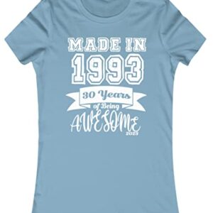 30th Birthday Gifts For Men Women, 30 Year Old Gifts Made In 1993, 30th Birthday T-Shirt, 30 Years of being Awesome Shirt, Bday Shirt For Birthday Gift% 100 Cotton Custom Shirt