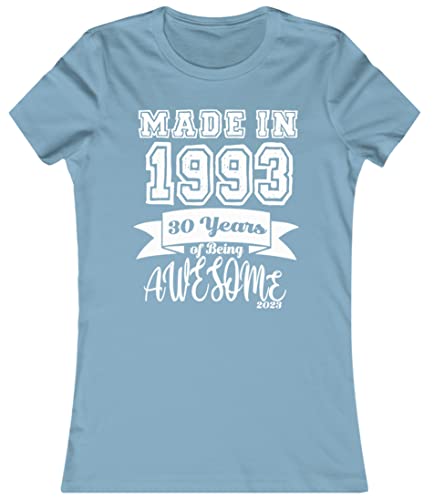 30th Birthday Gifts For Men Women, 30 Year Old Gifts Made In 1993, 30th Birthday T-Shirt, 30 Years of being Awesome Shirt, Bday Shirt For Birthday Gift% 100 Cotton Custom Shirt