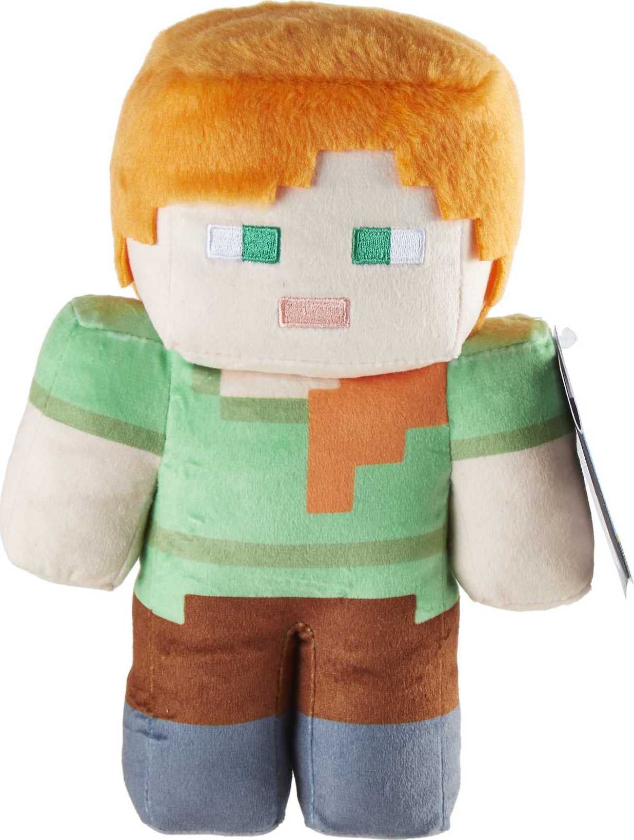 Mattel Minecraft Basic Plush Character Soft Dolls, Video Game-Inspired Collectible Toy Gifts for Kids & Fans Ages 3 Years Old & Up