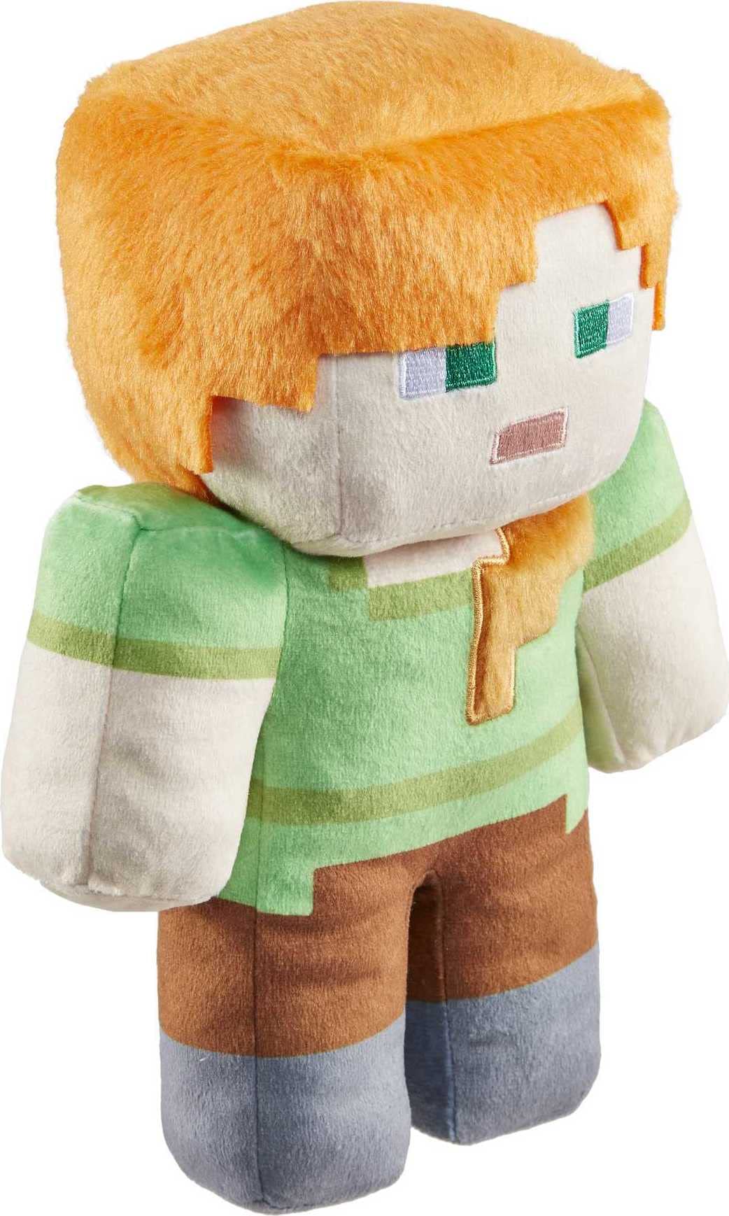 Mattel Minecraft Basic Plush Character Soft Dolls, Video Game-Inspired Collectible Toy Gifts for Kids & Fans Ages 3 Years Old & Up