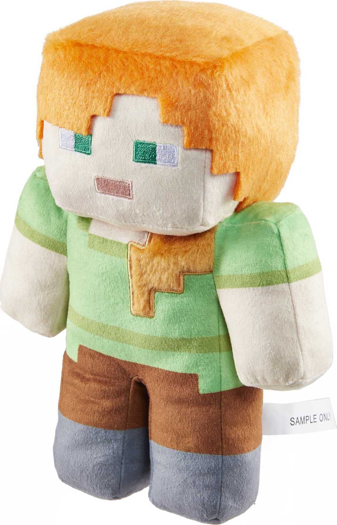 Mattel Minecraft Basic Plush Character Soft Dolls, Video Game-Inspired Collectible Toy Gifts for Kids & Fans Ages 3 Years Old & Up