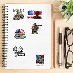 50 PCS U.S. Army Stickers, United States Army Pride Stickers,Military Stickers for Water Bottles, Laptops, Suitcases,Skateboards,Cars,Perfect Gifts for Veteran, Military Fans,Adults,Teens and Kids