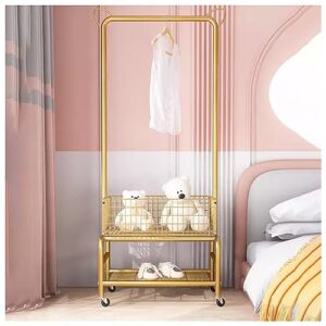 otbk clothing garment rack multifunctional clothes organizer with cat ears the non-slip beads for hanging clothes,shoes,bags (color : gold)