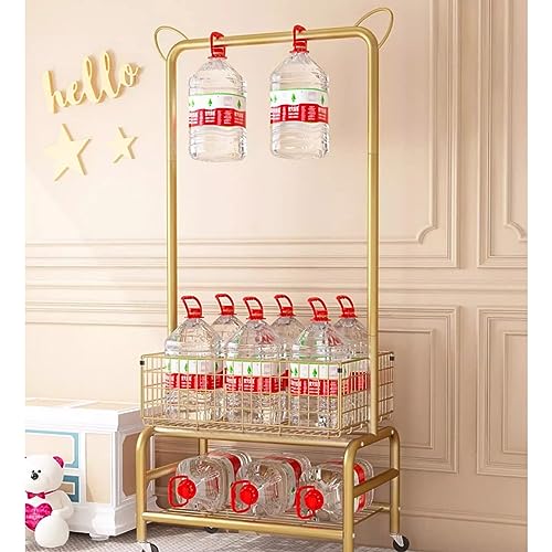 OTBK Clothing Garment Rack Multifunctional Clothes Organizer With Cat Ears The Non-slip Beads For Hanging Clothes,Shoes,Bags (Color : Gold)