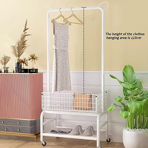 OTBK Clothing Garment Rack Multifunctional Clothes Organizer With Cat Ears The Non-slip Beads For Hanging Clothes,Shoes,Bags (Color : Gold)