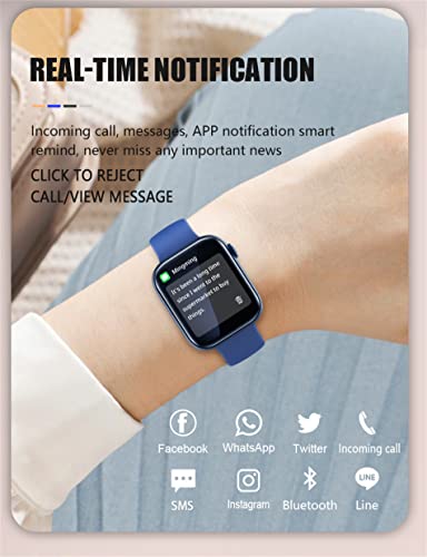 Calibree Watch Series 8, 1.69'' Full HD Smart Watch for Android Phones & iPhones, IP67 Fitness Tracker with Heart Rate, Sleep Monitor, SpO2, Pedometer, Smart Watches for Women, Smart Watches for Men