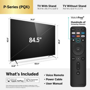 VIZIO 85-Inch P-Series Quantum X 4K QLED HDR Smart TV w/UltraBright 3000 nits, 4K 120Hz Gaming, Dolby Vision, Alexa Compatibility, P85QX-J01