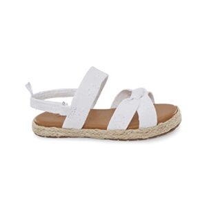 OshKosh B'Gosh Girls Aprill Sandal, White, 12 Little Kid