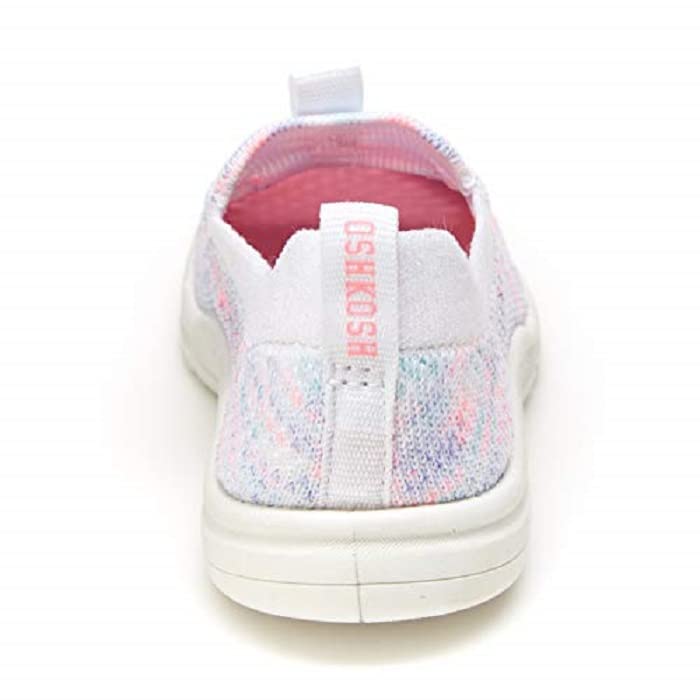 OshKosh B'Gosh Unisex-Child Tahoe Athletic Sneaker, White/Multi, 8 Toddler