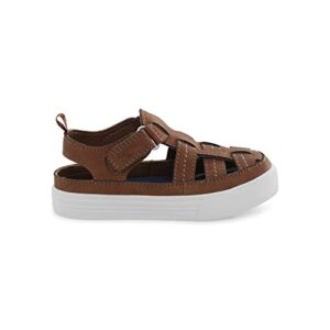 OshKosh B'Gosh Boy's Cilan Sandal, Brown, 10 Toddler