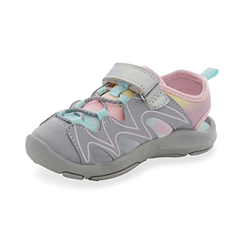 OshKosh B'Gosh Girls Martin Sandal, Iridecent, 7 Toddler