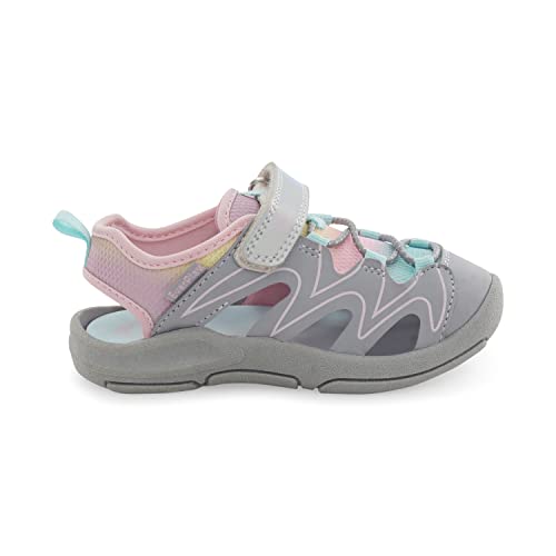 OshKosh B'Gosh Girls Martin Sandal, Iridecent, 7 Toddler