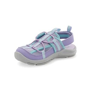 oshkosh b'gosh girls blavo sandal, purple, 8 toddler