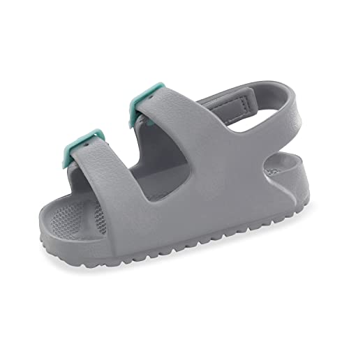 OshKosh B'Gosh Boy's Rivar Sandal, Grey, 8 Toddler