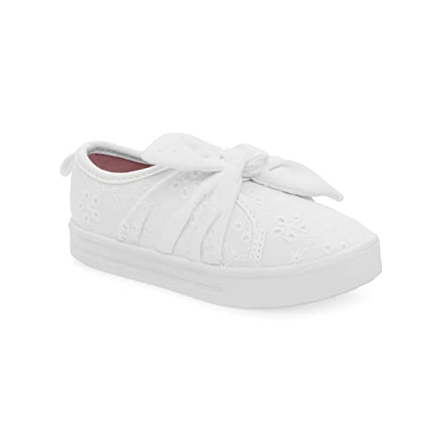 OshKosh B'Gosh Girls Hilda Sneaker, White, 8 Toddler