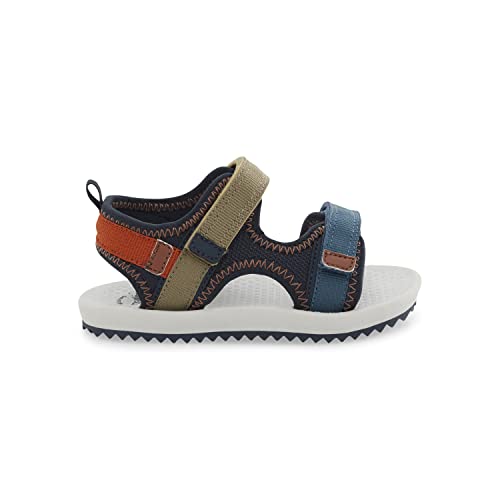 OshKosh B'Gosh Boy's Horchata Sandal, Multi, 12 Little Kid