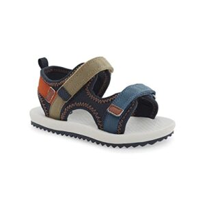 OshKosh B'Gosh Boy's Horchata Sandal, Multi, 12 Little Kid