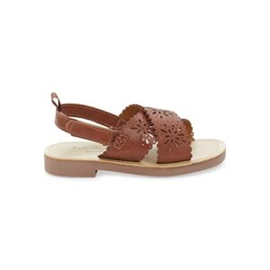 OshKosh B'Gosh Girls Laura Sandal, Brown, 8 Toddler