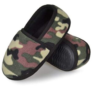 sixxin camo boys slippers for kids house shoes cozy memory foam slippers indoor outdoor boys slippers size 13 1