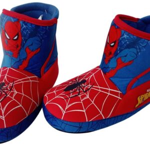 Marvel Boy's Spider-Man Slipper Booties (Red/Blue, Numeric 11)