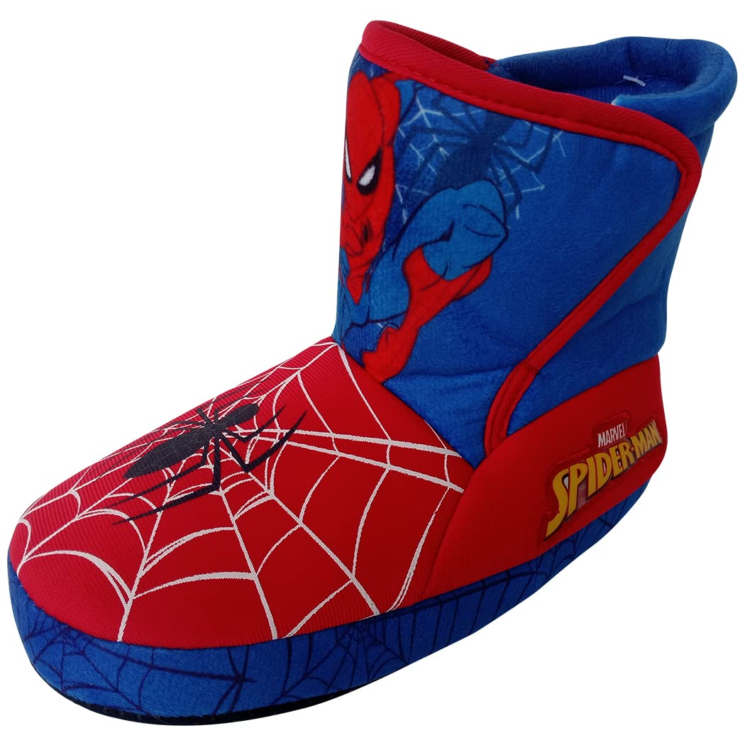 Marvel Boy's Spider-Man Slipper Booties (Red/Blue, Numeric 11)