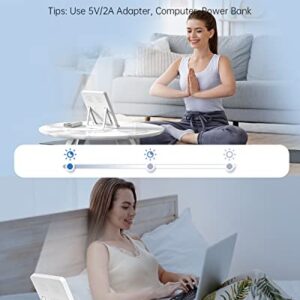 SUXIO Light Therapy Lamp - 10000 Lux Therapy Light, 3 Timing & Mode Happy Lamp, Touch Control Daylight Lamp with Memory Function, Portable Light Therapy Box for Home/Office Use As Lift Mood