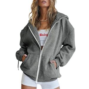 handyulong hoodies for women teen girls,womens hoodies zip up,women's cute hoodies teen girl fall jacket oversized sweatshirts casual drawstring clothes zip up y2k hoodie with pocket