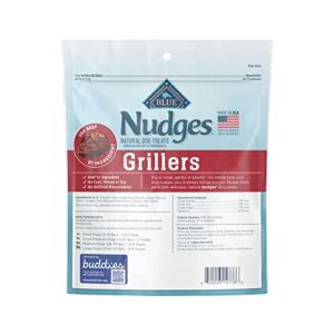 Blue Buffalo Nudges Grillers Natural Dog Treats, Steak, 16oz Bag