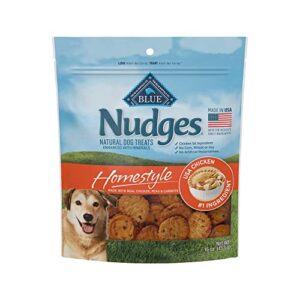 blue buffalo nudges homestyle natural dog treats, chicken, 16oz bag