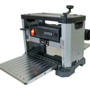 Cutech 40800H 13-Inch Spiral Cutterhead Benchtop Planer with 26 Tungsten Carbide Inserts, 2-Speed Feed Rate, Snipe Minimizer, and Board Return Rollers