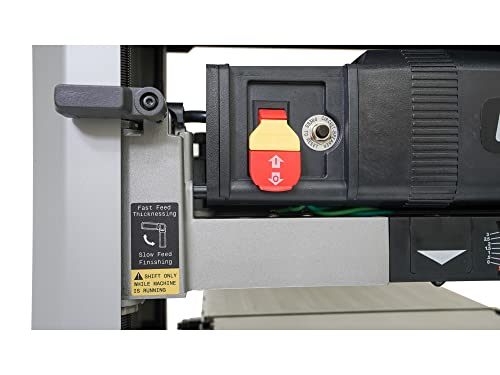 Cutech 40800H 13-Inch Spiral Cutterhead Benchtop Planer with 26 Tungsten Carbide Inserts, 2-Speed Feed Rate, Snipe Minimizer, and Board Return Rollers