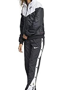 Nike Womens Sportswear Windrunner Jacket (as1, alpha, s, regular, regular, Black/White, Small), (CN6910)