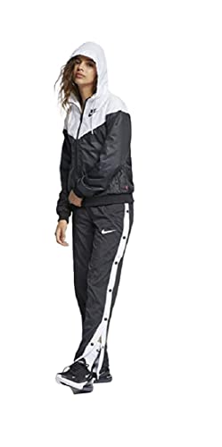 Nike Womens Sportswear Windrunner Jacket (as1, alpha, s, regular, regular, Black/White, Small), (CN6910)