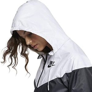 Nike Womens Sportswear Windrunner Jacket (as1, alpha, s, regular, regular, Black/White, Small), (CN6910)