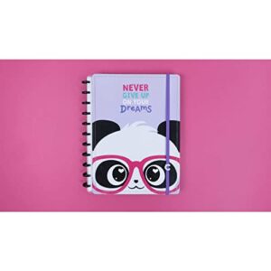 NOVITATE IND E COM DE ART E PAPE E MAT DE ESCR Smart Notebook, Large, Pandalu By Luluca, 215x280mm, 80 Sheets, Model: CIGD4129, Color: Multicolor