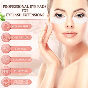 1000 Pairs Under Eye Gel Pads Natural Eyelash Extension Gel Pads Patches Kit for Eyelash Extension Supplies Bulk Eyelash Extension Supplies Beauty Tools, Fit Most Eye Shape