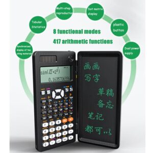 991CNX f(x) Engineering Scientific Calculator, with handwriting board, accounting and financial management, CPA exam, multi-functional scientific calculator for college and high school students,Black