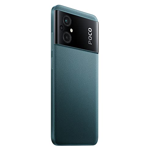 Xiaomi Poco M5 4G LTE GSM (128GB + 6GB) 50MP Triple Camera 6.58" Octa Core (Only Tmobile Mint Tello USA Market) Global Unlocked + (w/Fast 51w Car Charger) (Green (Global Version))