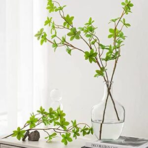 Heleze Artificial Greenery Stems Faux Branches with Leaves for Vase Fake Plants for Home Decor Indoor 26.3 Inch 3 PCS