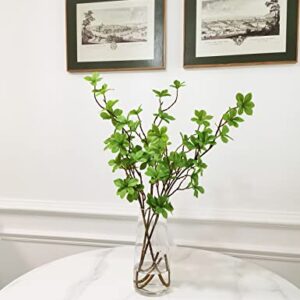 Heleze Artificial Greenery Stems Faux Branches with Leaves for Vase Fake Plants for Home Decor Indoor 26.3 Inch 3 PCS