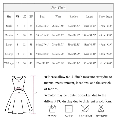 Witch Cloak, Halloween Costumes for Women Alice in Wonderland Costume Adult Goth Prom Dresses Poofy Party Pure Color Long Sleeve Retro Dress Gothic Flare Stitching Dress Gown (S, Light Blue)