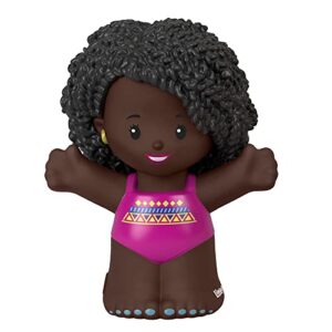 replacement part for fisher-price little people playset - replacement female african-american swimmer figure ~ inspired by barbie you can be anything