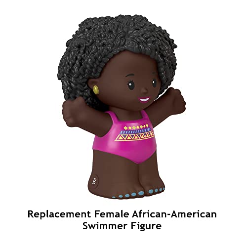 Replacement Part for Fisher-Price Little People Playset - Replacement Female African-American Swimmer Figure ~ Inspired by Barbie You Can Be Anything