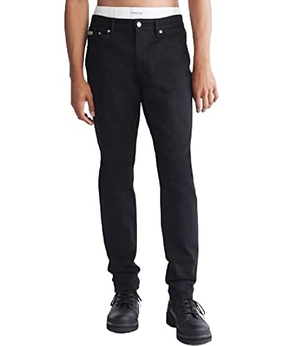 Calvin Klein Men's Slim Fit Jeans, Forever Black, 30W x 30L