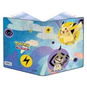 Ultra PRO - Pokémon Pikachu & Mimikyu 4-Pocket Portfolio for Collectible Trading Cards, Protect & Store up to 40 Standard Size Collectible Trading Cards, & Gaming Cards