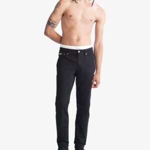 Calvin Klein Men's Slim Fit Jeans, Forever Black, 32W x 34L