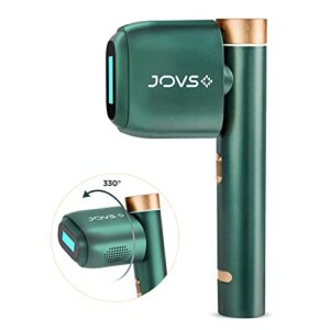 jovs venus pro Ⅱ ipl hair removal for woman & man 330° rotation head sapphire cooling unlimited flashes hair removal device at home use safe for whole body painless, fda cleared - emerald
